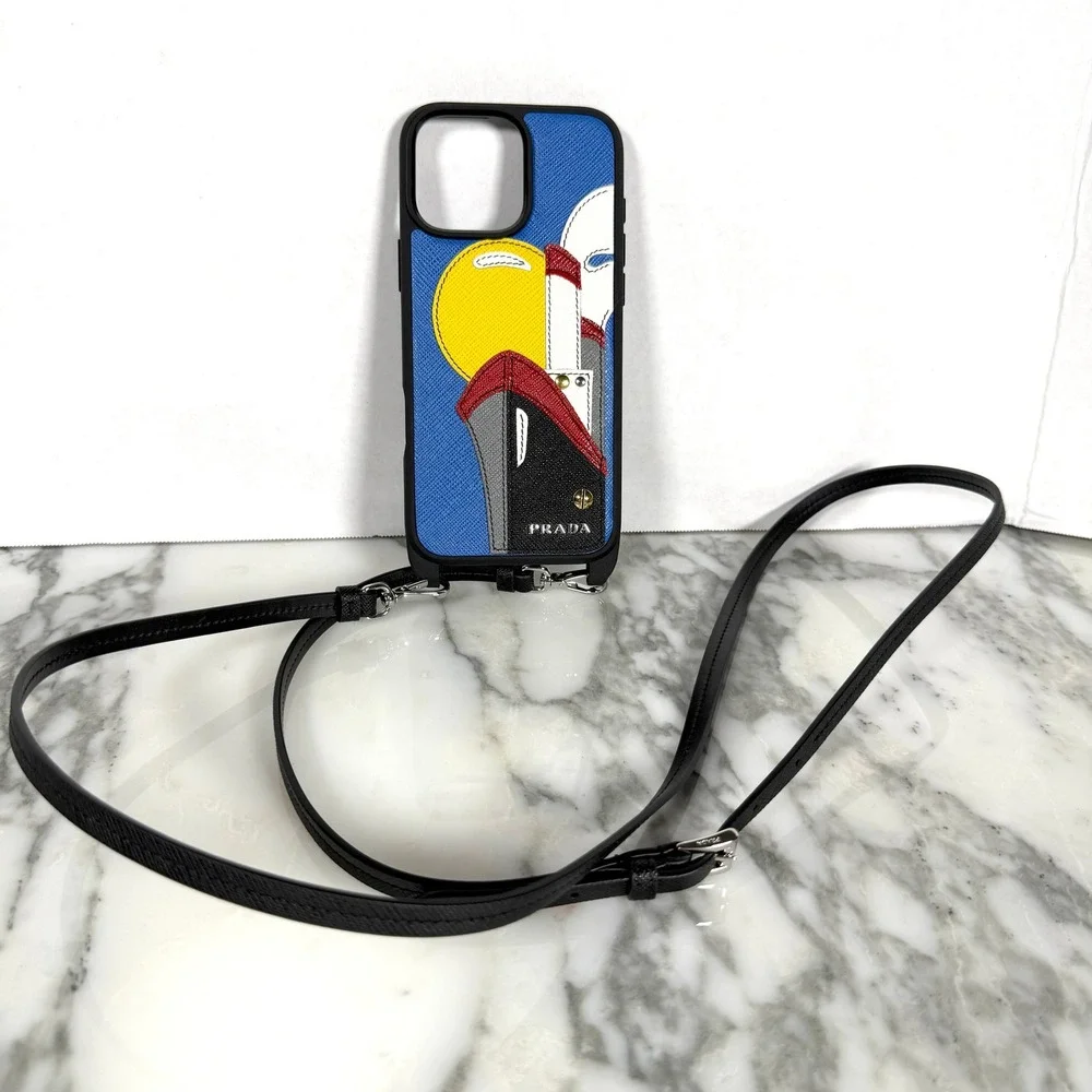 Men's iPhone 16 Pro Max Steamboat Saffiano Leather Phone Case 1ZH211